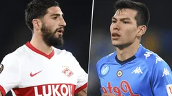 Spartak Moscú vs. Napoli por la UEFA Europa League.