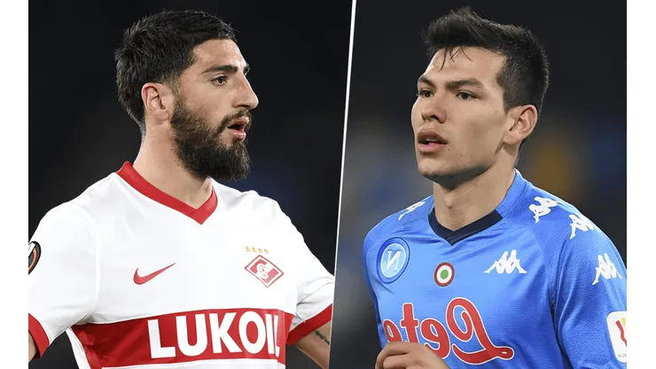 Spartak Moscú vs. Napoli por la UEFA Europa League.