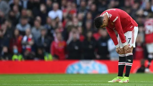 Cristiano Ronaldo en un encuentro con Manchester United.