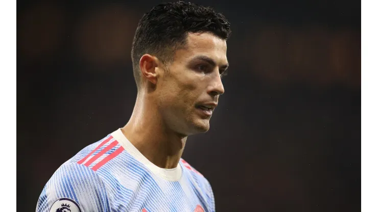 Cristiano Ronaldo en un encuentro con Manchester United.