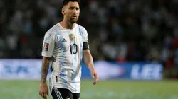 Lionel Messi en un encuentro con Argentina.