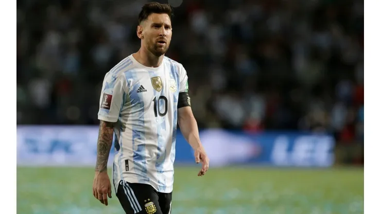 Lionel Messi en un encuentro con Argentina.