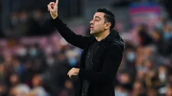 Xavi Hernández en un encuentro con Barcelona.