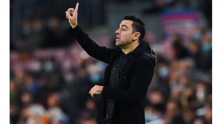Xavi Hernández en un encuentro con Barcelona.