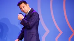Lionel Messi en su despedida de Barcelona.
