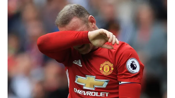 Wayne Rooney en su despedida de Manchester United.