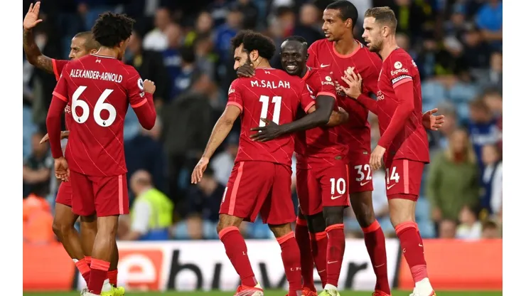 Jugadores del Liverpool.
