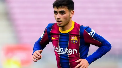 Pedri en un encuentro con Barcelona.