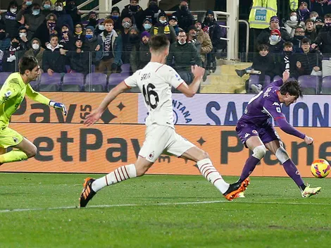 Infame error de Ciprian Tatarusanu de Milan ante Fiorentina: gol de arquero