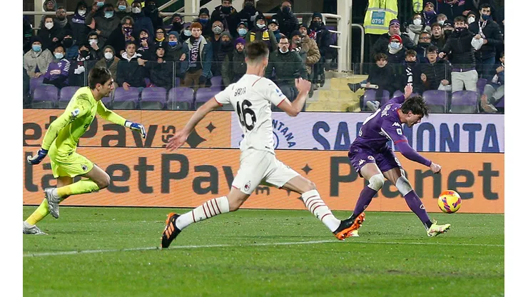 Momento de gol de Fiorentina.