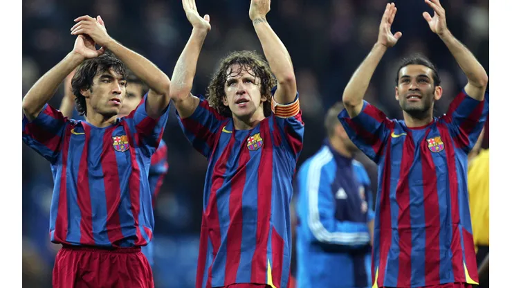 Gio van Bronckhorst, Puyol y Márquez, en Barcelona.