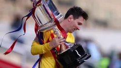 La Copa del Rey, el último trofeo levantado por Messi en Barcelona.