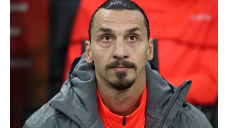 Zlatan Ibrahimovic en un encuentro con AC Milan.