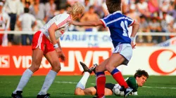 Acción de juego entre Canadá y Francia.