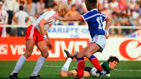 Acción de juego entre Canadá y Francia.