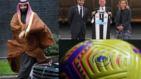 Mohammed Bin Salman y los nuevos dueños del Newcastle.