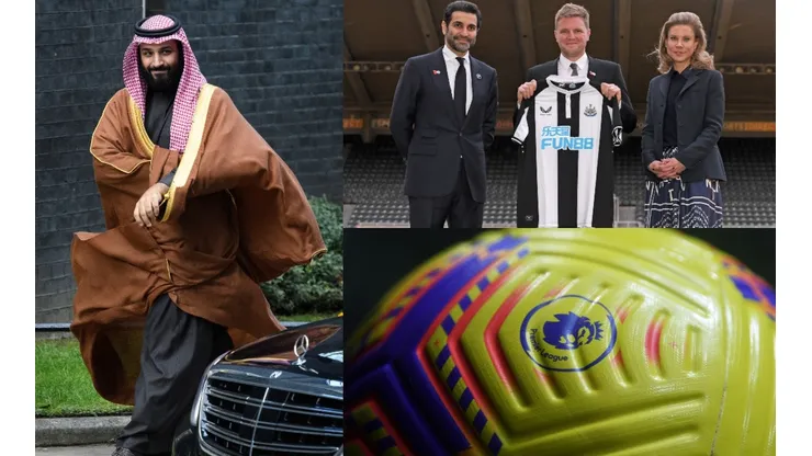 Mohammed Bin Salman y los nuevos dueños del Newcastle.