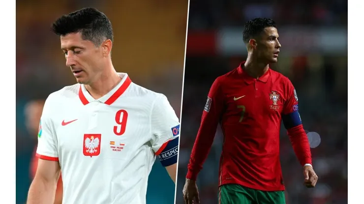 Robert Lewandowski y Cristiano Ronaldo.