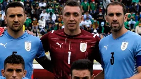 Muslera en partido en La Paz.