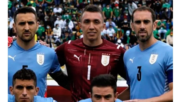 Muslera en partido en La Paz.