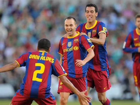 Aprobación total: Iniesta le dejó un comentario a Dani Alves por usar la '8' de Barcelona