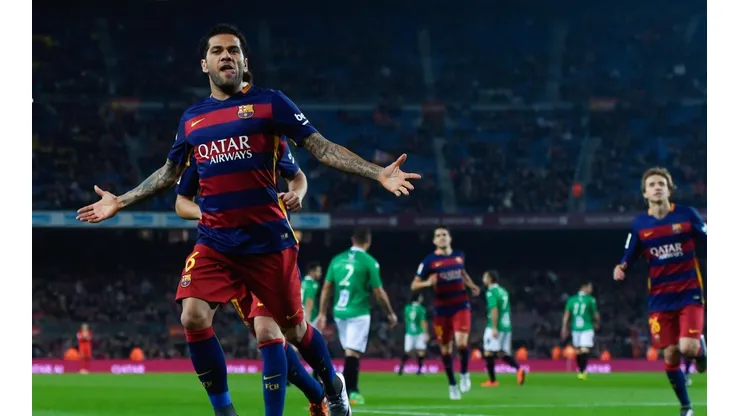 Dani Alves en su primer ciclo en Barcelona.