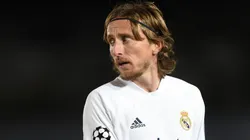 Luka Modric en un encuentro con Real Madrid.