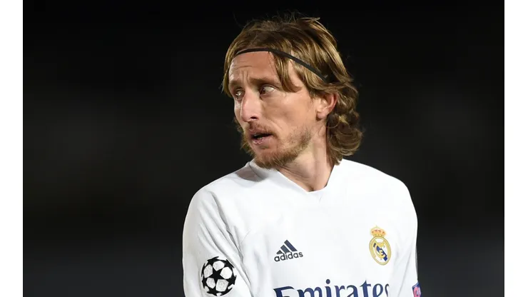 Luka Modric en un encuentro con Real Madrid.