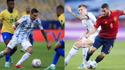 Enfrentameitnos entre Argentina, Brasil, España y Alemania.