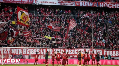 Fans del Bayern Munich en el Allianz Arena.
