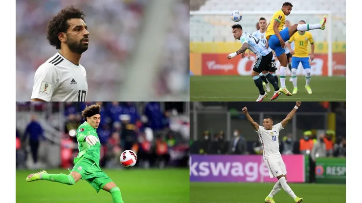 Algunas de las selecciones que tendrán acción rumbo a Qatar 2022.