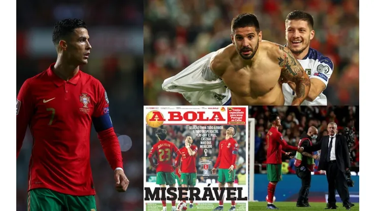 Cristiano Ronaldo y algunas de las imágenes más representativas del Portugal vs. Serbia de anoche.