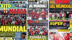 Las portadas de los principales medios deportivos tras la clasificación de España a Qatar 2022.