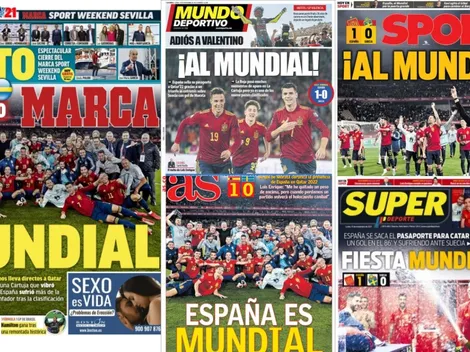 Las portadas de los medios tras la clasificación de España a Qatar 2022