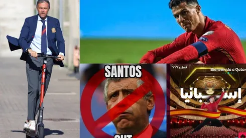 Algunos de los memes tras España vs. Suecia y Portugal vs. Serbia.