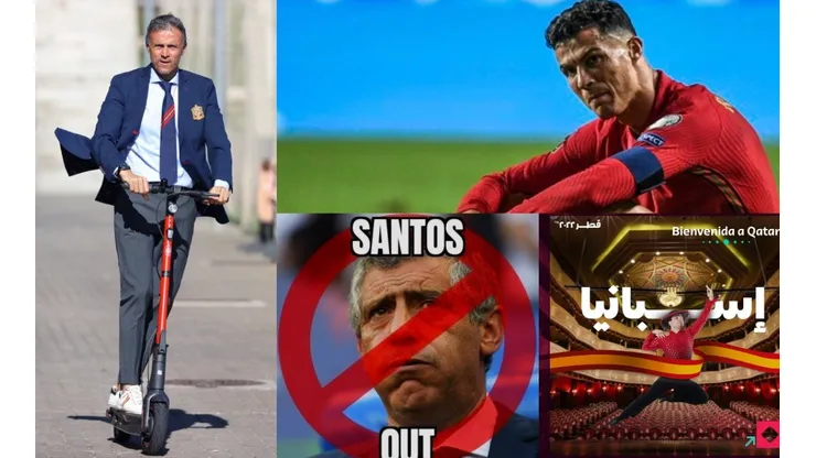 Algunos de los memes tras España vs. Suecia y Portugal vs. Serbia.