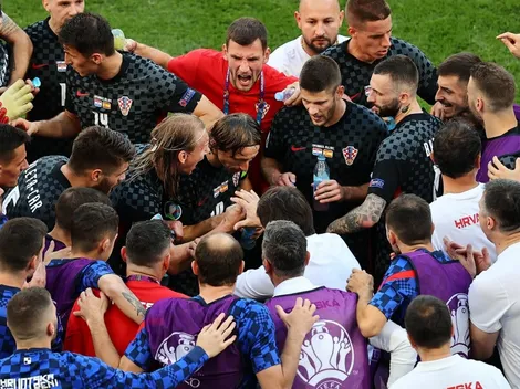 Así celebró Modric la clasificación de Croacia a Qatar 2022