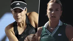 Garbiñe Muguruza vs. Annet Kontaveit por el WTA Finals. (Fotos: Getty Images).