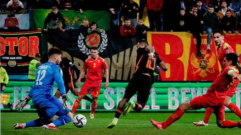 Acción entre Países Bajos y Montenegro.