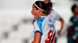 Festejo de gol de Nacional.