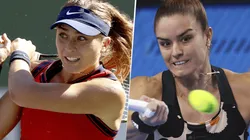 Paula Badosa vs. María Sakkari por el WTA Finals de Guadalajara (Foto: Getty Images).