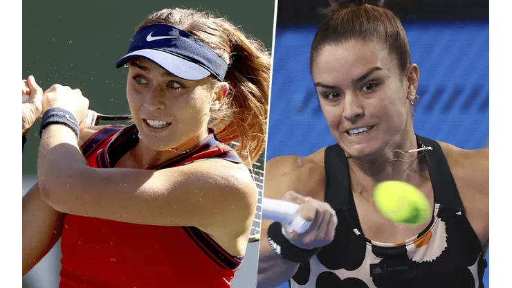 Paula Badosa vs. María Sakkari por el WTA Finals de Guadalajara (Foto: Getty Images).