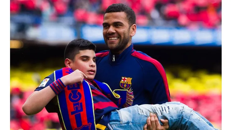 Alves con Barcelona.