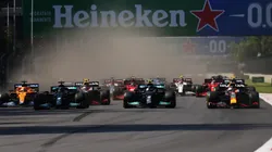 Así fue la largada en México la semana pasada, ¿qué pasará en el Gran Premio de Brasil? (Foto: Getty Images).