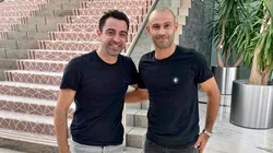 Xavi y Mascherano en un encuentro en Doha.
