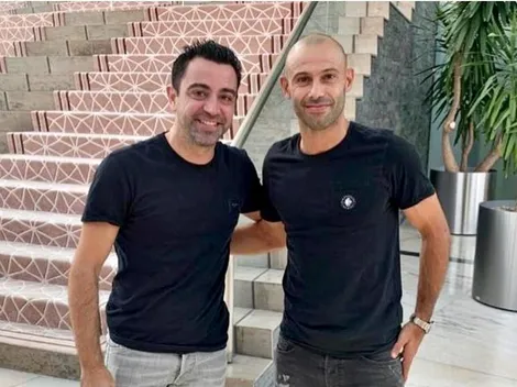 Xavi bendijo a Mascherano como su sucesor en Qatar
