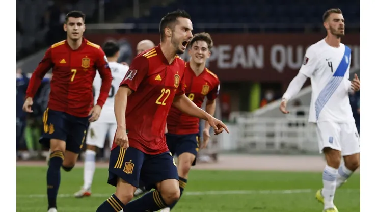 Imágenes de Grecia vs. España de anoche.