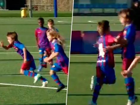 ¿El nuevo Messi? El golazo de un niño sacando del medio en La Masía