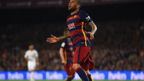 Dani Alves con Barcelona.