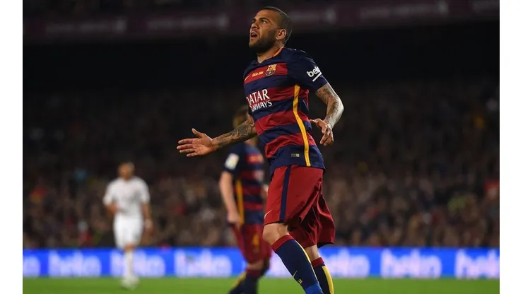 Dani Alves con Barcelona.